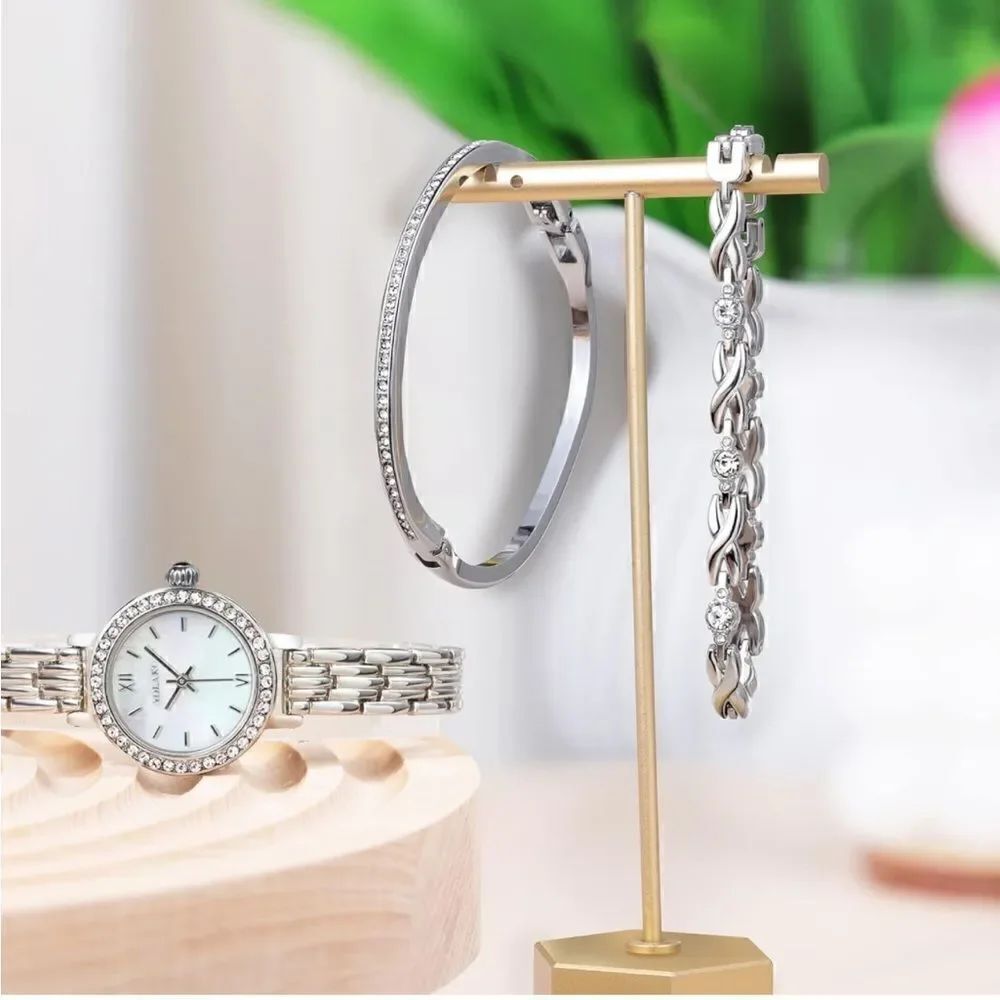Silver Watch and Bangle Set - Picture 5 of 5